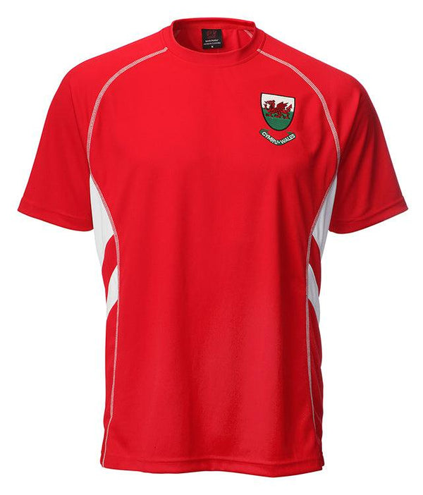 Kids Welsh Wales 'Ryan' Cooldry Football T-Shirt