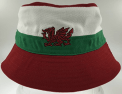 Welsh Wales Bucket Hat Stripe