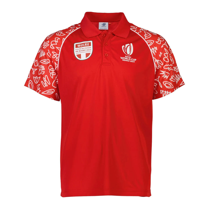 Macron Wales WRU RWC 2023 Mens Wales Polo