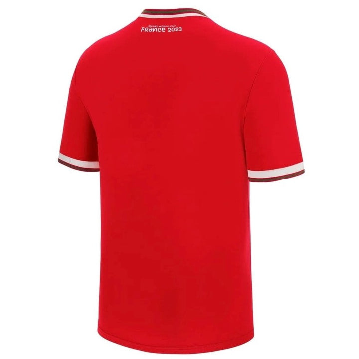 Macron Wales WRU RWC 2023 Mens Cottonpoly T-Shirt