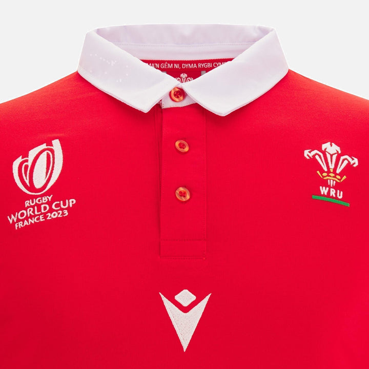 Macron WRU RWC 2023 L/S Adults Cotton Jersey 