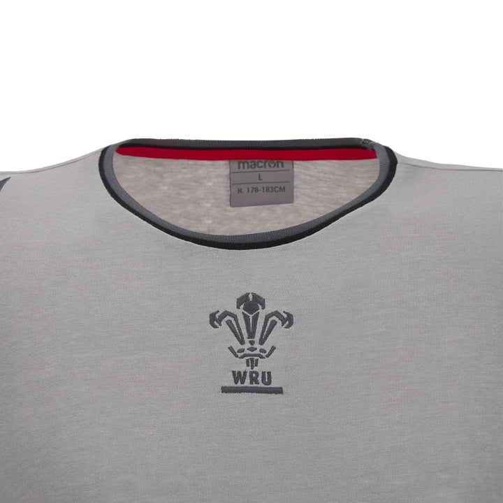 Macron Wales WRU 22/23 Mens SS Leisure Travel T-Shirt