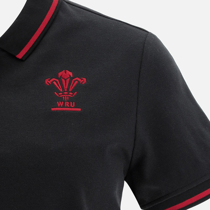 Macron Wales WRU 21/22 Womens Rugby Polo Shirt