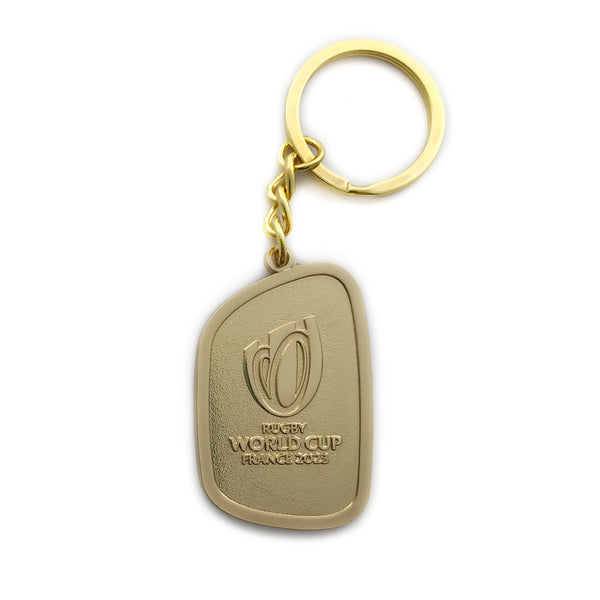 Macron Wales WRU RWC 2023 Gold Logo Keyring