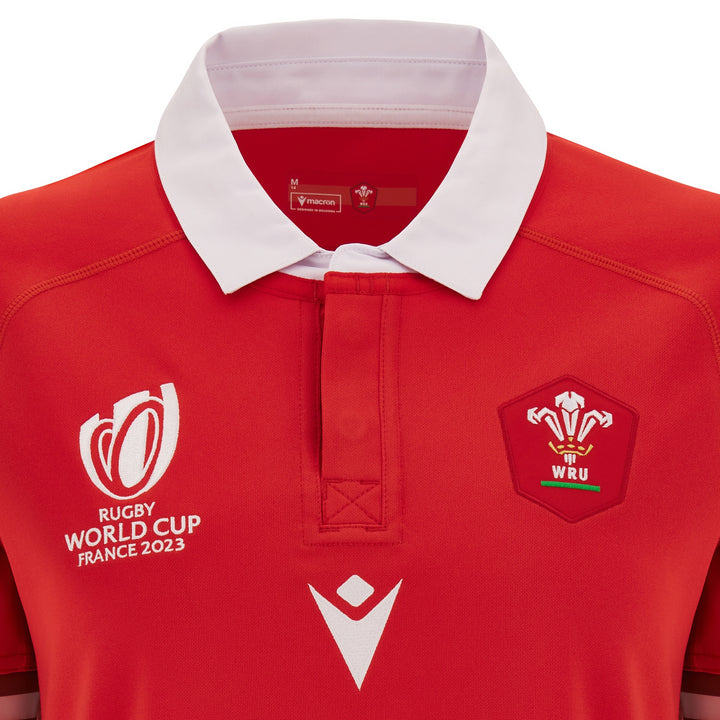 Macron Wales WRU RWC 2023 Womens Home Rugby Shirt