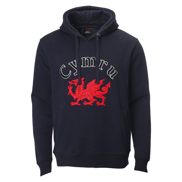 Wales Cymru Kids Navy Towelling Cymru Hoodie