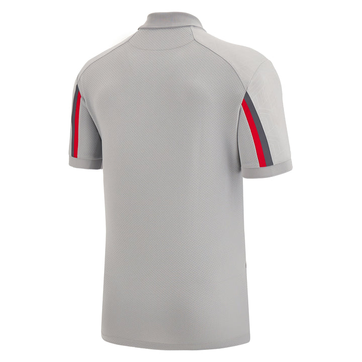 Macron Wales WRU 22/23 Mens Travel Official Player Poly Tech Polo