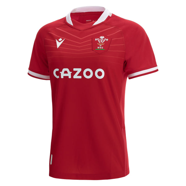Macron Wales Official WRU Womens Home Rugby Shirt