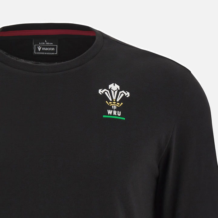 Macron Wales WRU 23/24 Travel 6 Nations Cotton Rugby Shirt