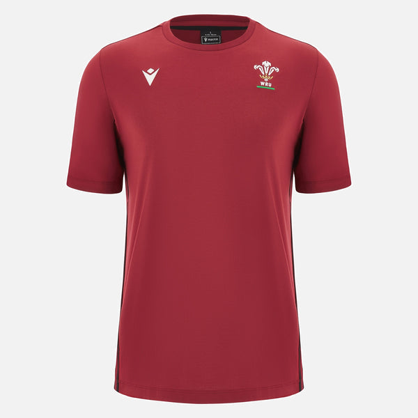 Macron Wales WRU 23/24 Travel 6 Nations Cotton Rugby Shirt 