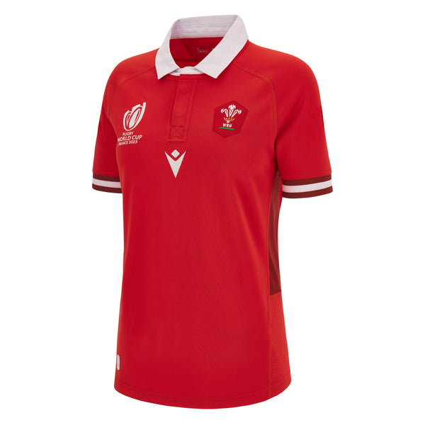 Macron Wales WRU RWC 2023 Womens Home Rugby Shirt