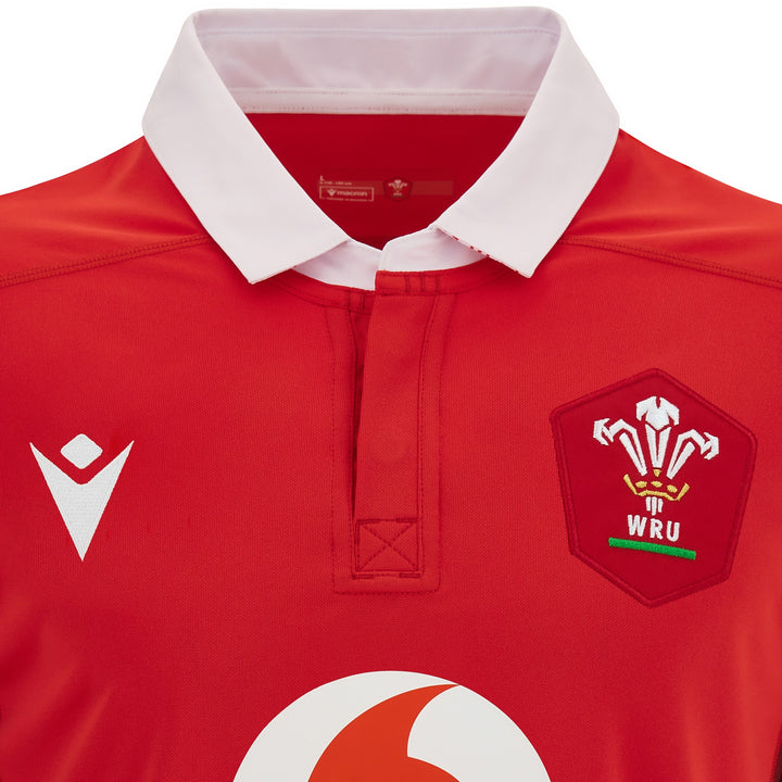 Macron Wales 2024 WRU Mens Home Rugby Shirt
