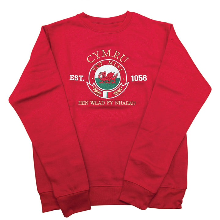 Wales Cymru Adults Gold '1056' Sweatshirt