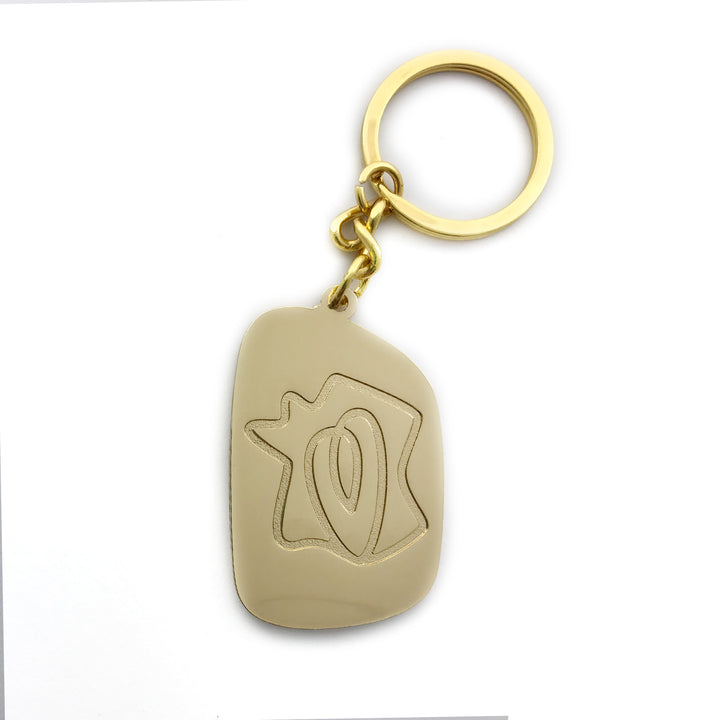 Macron Wales WRU RWC 2023 Gold Logo Keyring