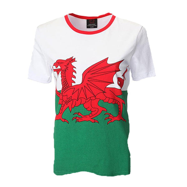 Wales Cymru Mens Tour Collection Welsh Wales Flag T-Shirt