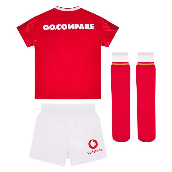 Macron Wales WRU 24/25 Toddler Six Nations Home Rugby Kit