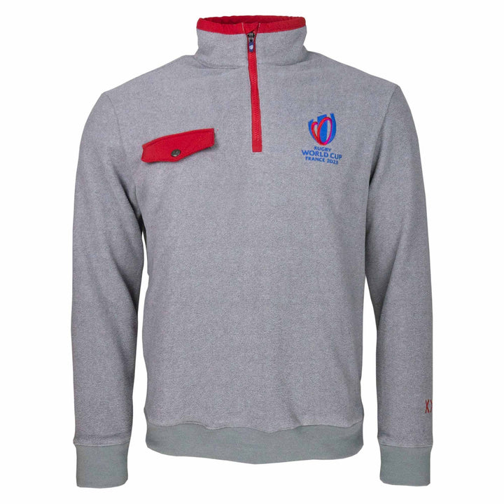 Macron Wales WRU RWC 2023 Mens No.8 Fleece ¼ Zip