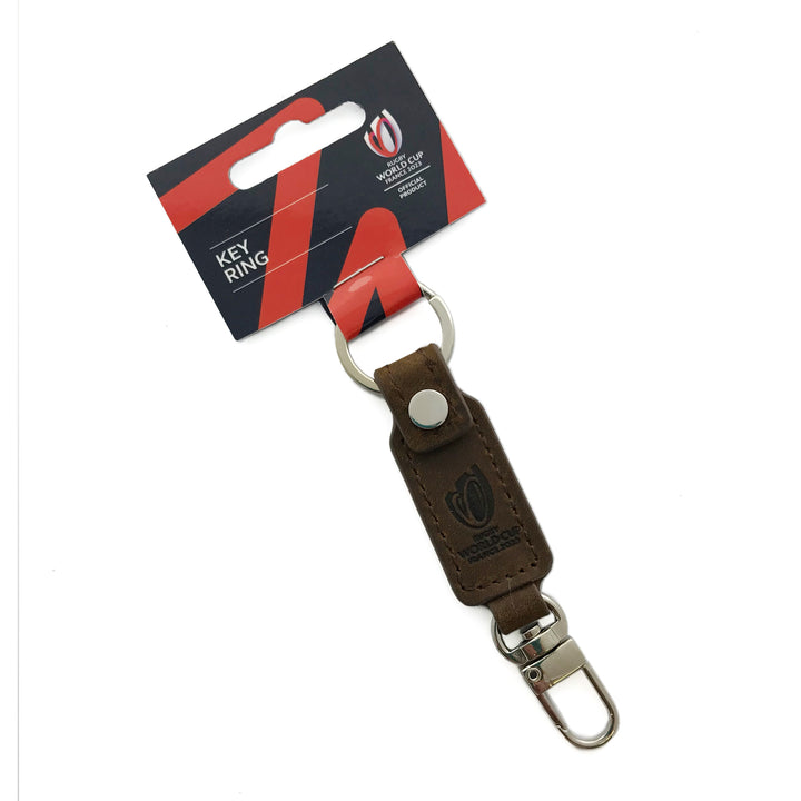 Macron Wales WRU RWC 2023 Leather Keyring