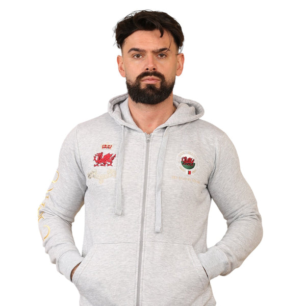 NEW SEASON Wales Cymru Gold Full Zip Hoodie