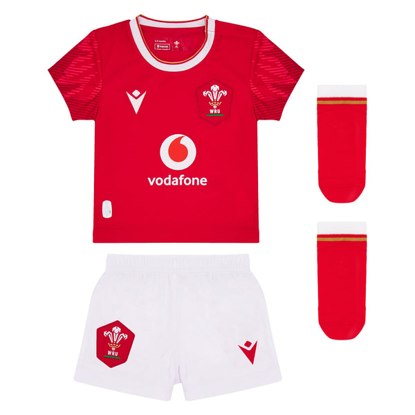 Macron Wales WRU 24/25 Infants Six Nations Home Rugby Kit