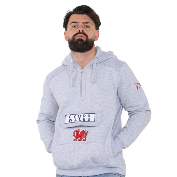 Wales Cymru Adults Urban Pouch Hoodie