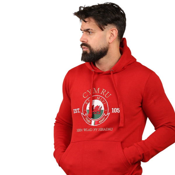 Wales Cymru Adults Gold '1056' Hoodie