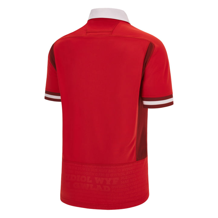 Macron Wales WRU RWC 2023 Mens Home Rugby Shirt