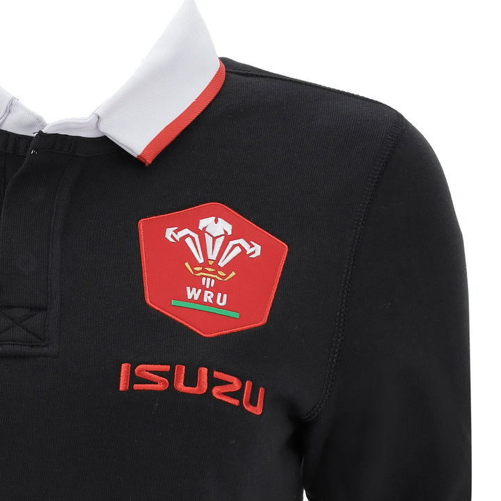 Macron Wales Official WRU 20 Alternate Cotton Womens Rugby 3/4 Sleeve Jersey