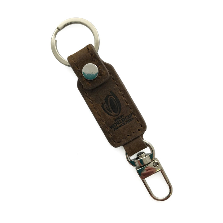 Macron Wales WRU RWC 2023 Leather Keyring