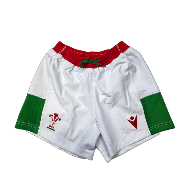 Macron Wales WRU Rugby 22/23 Mens Home Pathway Shorts 