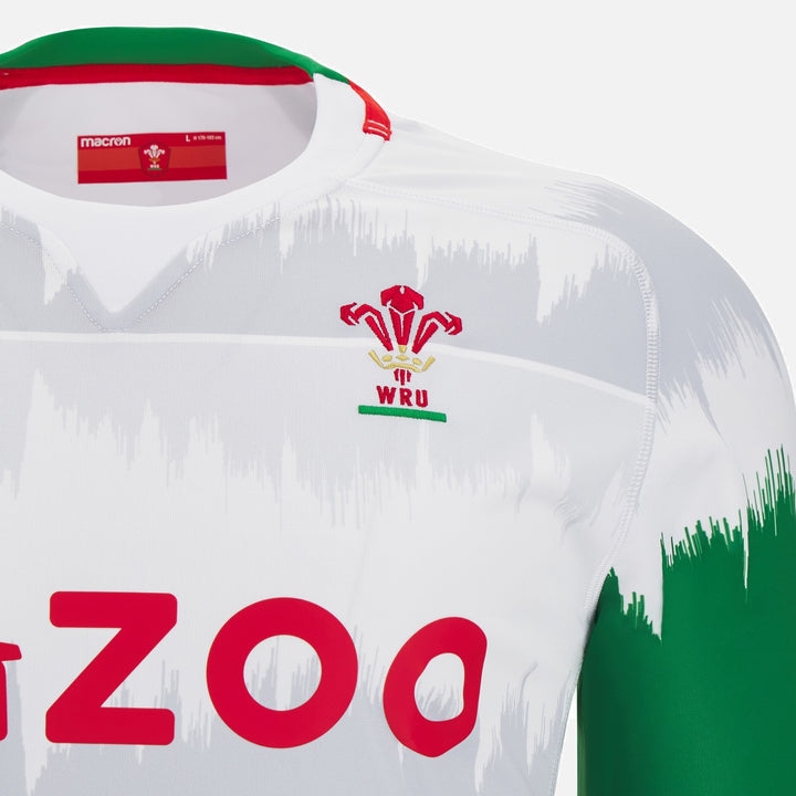 Macron Wales Official WRU 22/23 Away Pathway Rugby Shirt