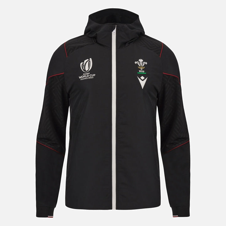 Macron Wales WRU RWC 2023 Mens Zip Hoodie