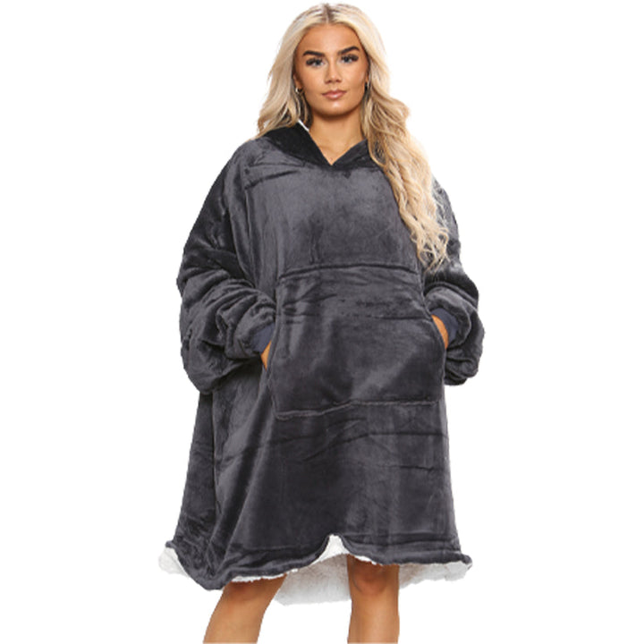 Wales Cymru Womens Sherpa Blanket Fleece Hoodie