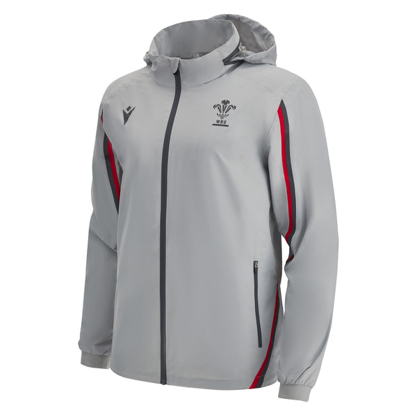 Macron Wales Official WRU 22/23 Mens Waterproof Travel Jacket