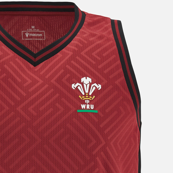 Macron Wales WRU 23/24 Training 6 Nations Basketball Singlet 