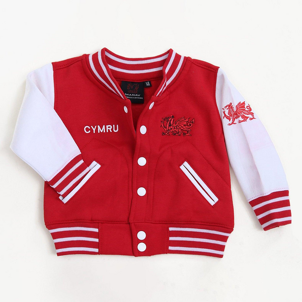 Wales Cymru Kids Varsity Jacket