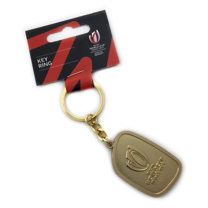 Macron Wales WRU RWC 2023 Gold Logo Keyring