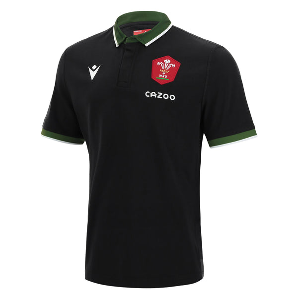 Macron Wales WRU 22/23 Alternate Cotton Replica Rugby Shirt