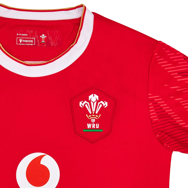 Macron Wales WRU 24/25 Toddler Six Nations Home Rugby Kit