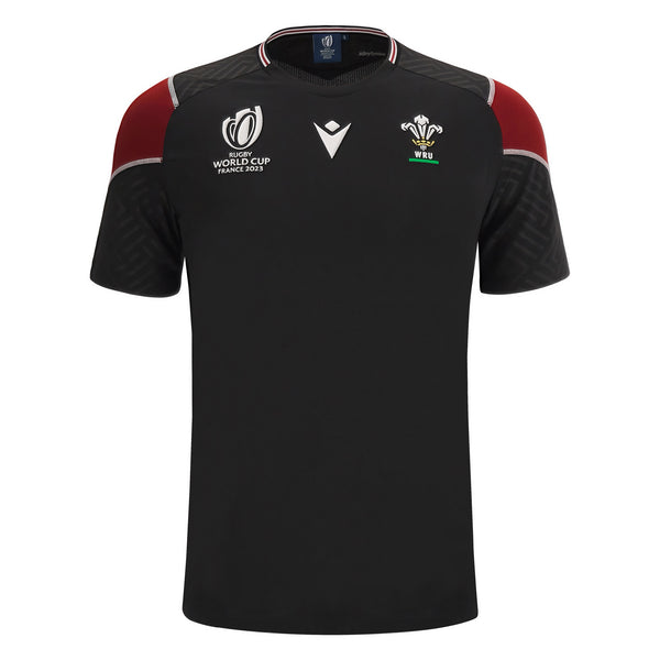 Macron Wales WRU RWC 2023 Mens Poly Training Shirt