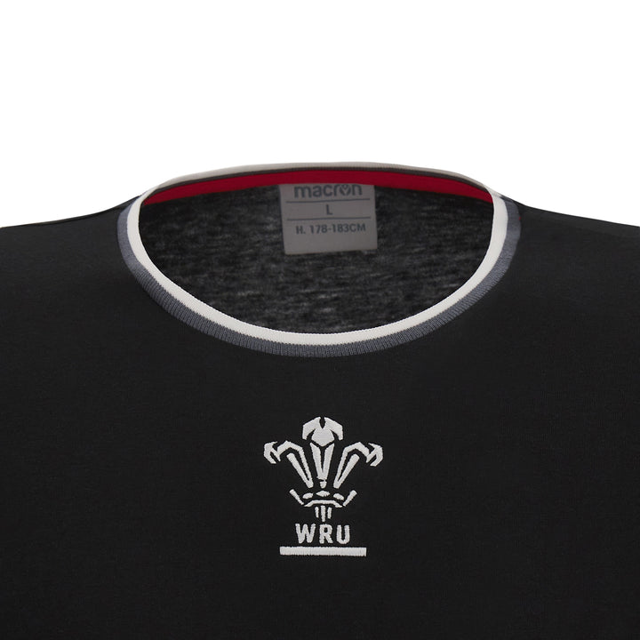 Macron Wales WRU 22/23 Kids Travel Leisure Rugby T-Shirt