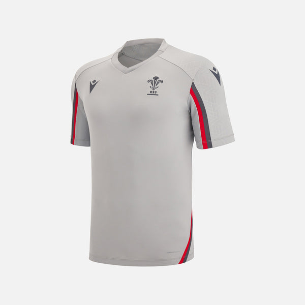 Macron Wales Official WRU Kids Rugby Player Training Shirt