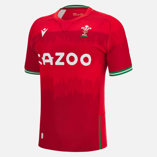 Macron Wales Official WRU 22/23 Mens Home Pathway Rugby Shirt 