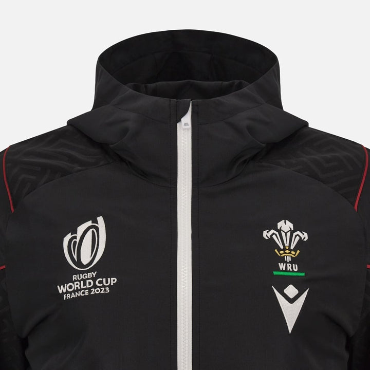 Macron Wales WRU RWC 2023 Mens Zip Hoodie