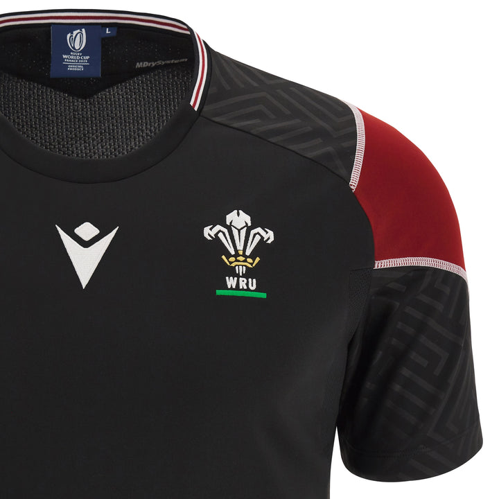 Macron Wales WRU RWC 2023 Mens Poly Training Shirt