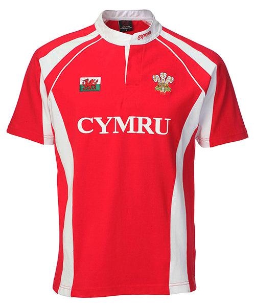 Wales Cymru Mens Haka Rugby Shirt