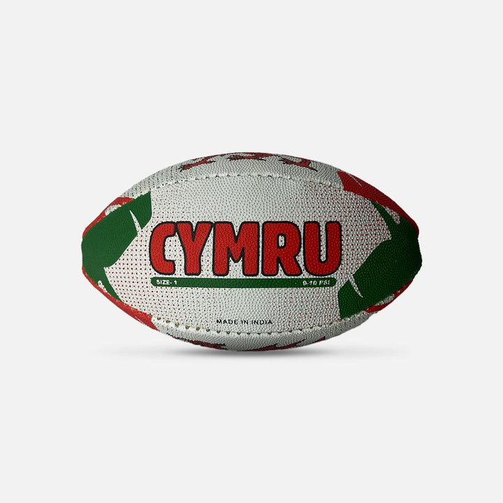Wales Cymru Dotted Print Rugby Ball