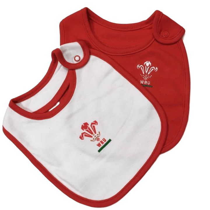 WRU Wales Baby Bib- 2 Pack