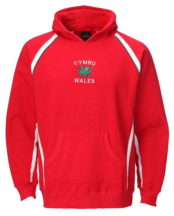 Welsh Wales Overhead Hoody Red Sweatshirt