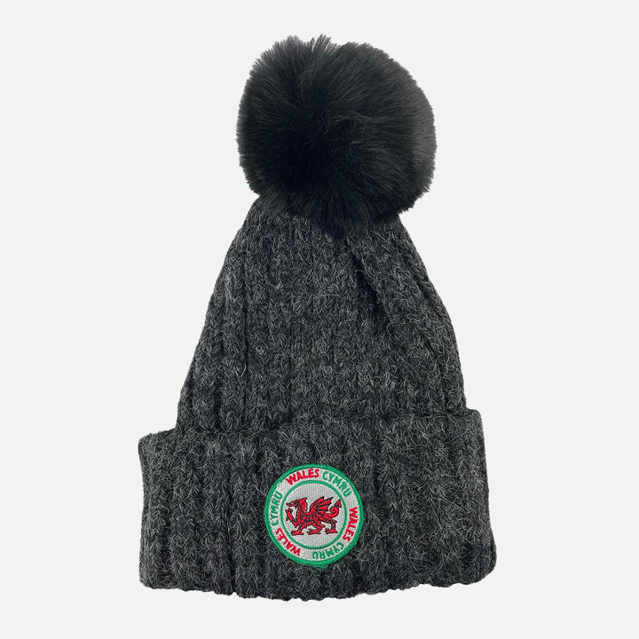 Wales Grey Bobble Hat
